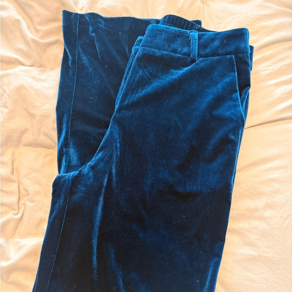 Skies are blue velvet pants